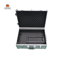 Valise à roulettes en aluminium pour accessoires de jardin, boîte de rangement légère et durable avec cadenas, support OEM ODM personnalisé