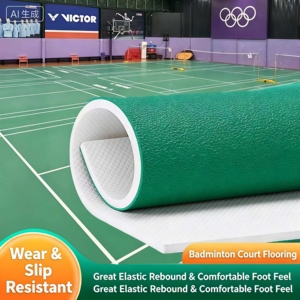 HANLI - Tapete de PVC para Pista de Bádminton de 6.0 mm, Superficie Deportiva Profesional Resistente a los Arañazos, Tamaño Personalizado - Product Image 3