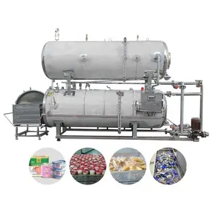 Fully automatic steam retort autoclave sterilizer machine