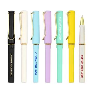Bolígrafo de Gel de Plástico Carbonizado Esmerilado Personalizado de 0.5 mm, Bolígrafo Promocional para Firmas Comerciales, para Uso en Oficina, Escuela y Exámenes - Product Image 1