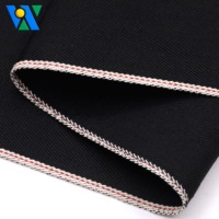 Rollos de tela vaquera selvedge de 12.7 oz, estilo sarga de alta resistencia, tela vaquera de alta calidad para jeans y chaquetas, cara negra, reverso negro.