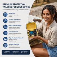 Kotak Perjalanan Kamera Aksi Tahan Air EVA Khusus untuk GoPro Hero 13, DJI Action 5 Pro, Insta360 Ace Pro 2, Organizer Anti Guncangan