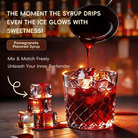 Sirop de cocktail Grenadine rouge haute saturation, viscosité douce, 0% de matières grasses, boissons accrocheuses