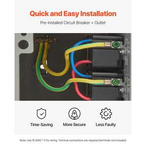 Récipients GFCI 20 ampères Boîte de prise de courant Prise électrique extérieure pour systèmes RV - Product Image 5
