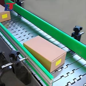 316 तार जाल उच्च टेम्प फूड ग्रेड फ्लैट प्लेट मॉड्यूलर स्टेनलेस स्टील प्लेट लिंक कन्वेयर बेल्ट - Product Image 5