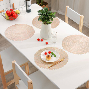 Bán Buôn Sang Trọng PVC Bàn Ăn Placemats Chất Lượng Cao Bắc Âu Hollow Bướm Thiết Kế Dập Nóng Vinyl Pad Cho Nhà Sử Dụng - Product Image 6