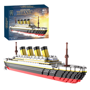 <span class=keywords><strong>Titanic</strong></span> personnalisé RMS bateau modèle de bateau bloc de construction bricolage bateau à vapeur jouets éducatifs <span class=keywords><strong>Titanic</strong></span> navire Moc blocs de construction ensemble de briques - Product Image 1