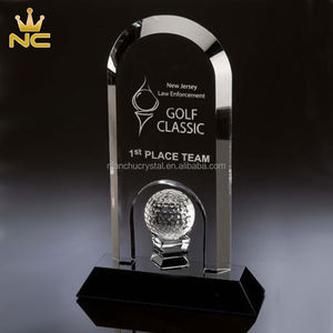 Premios de Golf en Forma de Arco de Cristal Hechos a Mano, Tamaño Personalizable, Empaque en <span class=keywords><strong>Caja</strong></span> de Regalo para Torneos Deportivos y Regalos Empresariales - Product Image 5