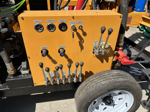 78kw động cơ diesel DTH khai thác mỏ khoan máy nước cũng quay thủy lực giếng khoan Giàn Khoan 300M Trailer gắn Giàn Khoan - Product Image 5