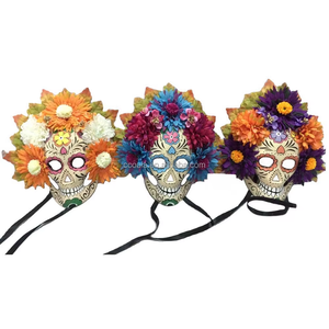 Maschera Maschile per Costume del Giorno dei Morti, Festival Messicano, Teschio di Zucchero - Product Image 6