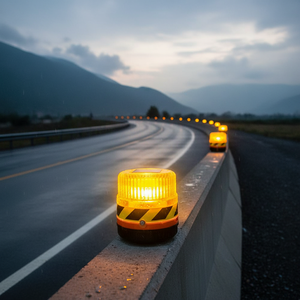 Luz de Advertencia Solar Amarilla para Carreteras con Material ABS e Impermeabilidad IP68 - Product Image 3