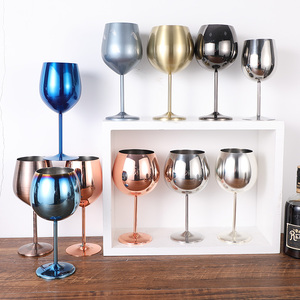 Verre à vin en métal à <span class=keywords><strong>Cocktail</strong></span> classique rétro de haute qualité polyvalent pour les fêtes de mariage Logo personnalisable fête de mariage élégante - Product Image 2