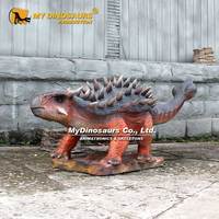MY DINO AD-277 Attractions de parc d'aventure pour enfants Dinosaure animatronique Ankylosaurus