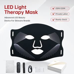 In Stock 4 Mode <strong>LED</strong> Facial <strong>Mask</strong> With Controller Type C Rechargeable Red <strong>Light</strong> Beauty Device - Product Image 5