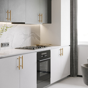 Gold and <strong>Black</strong> Furniture Hardware Drawer Pulls T Bar Wardrobe <strong>Knobs</strong> and Handles Kitchen Cabinet <strong>Door</strong> Handle - Product Image 5