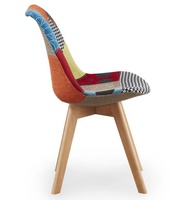 Chaise de salle à manger en tissu, patchwork sillas comondor, confortable, avec design moderne, nouveau