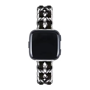 その逆のための新しいファッションチェーンリンクストラップ<span class=keywords><strong>3</strong></span> WowenのFitbitSense時計バンドストラップ用の高級チェーンステンレス鋼時計バンド - Product Image 5