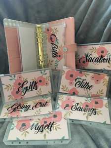 Échantillon gratuit de classeur A6 économique avec enveloppes à fermeture éclair, organisateur d'argent en cuir PU de qualité supérieure pour l'organisation budgétaire - Product Image 5