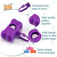 Özel Logolu Promosyon Evcil Hayvan Aksesuarları Hediyelik Eşyalar Köpek Dışkı Torbası Tutucuları Kemik Şeklinde Köpek Dışkı Torbası Dağıtıcısı Logolu