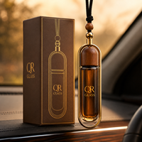 Flacons suspendus pour voiture de 10 ml, 7 ml, 5 ml – Bouteilles vides en verre transparent pour diffuseur d'huiles essentielles et parfums – Pendentifs flacons