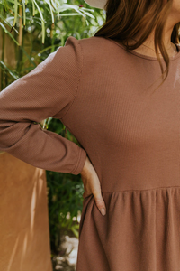 Vestido de Lactancia de Manga Larga con Cuello Redondo para Mamá, Vestidos de Maternidad para Lactancia, Ropa de Lactancia para <span class=keywords><strong>Bebés</strong></span> - Product Image 5