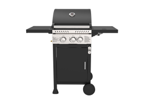 <span class=keywords><strong>Barbecue</strong></span> à gaz commercial 2 brûleurs + 1 <span class=keywords><strong>barbecue</strong></span> latéral avec roues d'armoires <span class=keywords><strong>Barbecue</strong></span> en acier inoxydable extérieur - Product Image 3