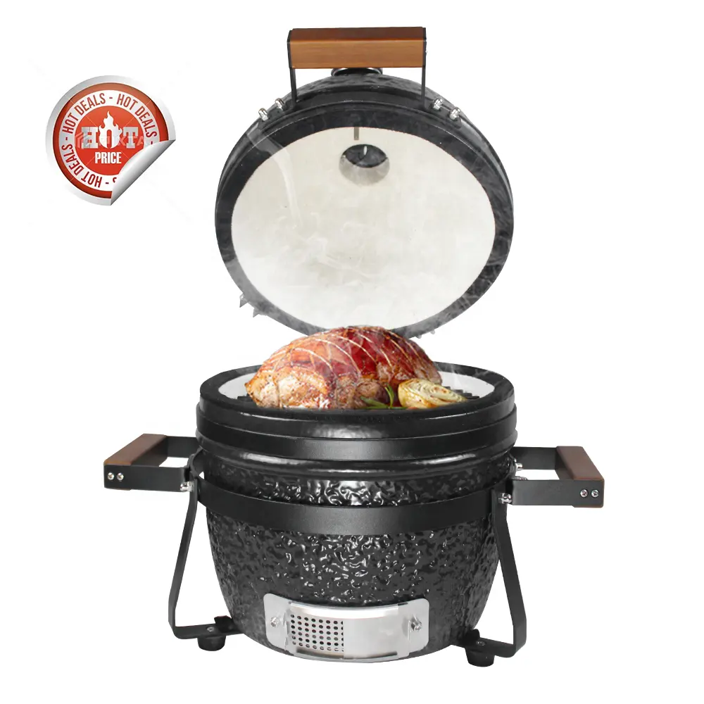 SEB / STEEL EGG BBQホット販売ミニCeramic Kamado Grill/ Barbecue Fumoir Smoker Multifonctions