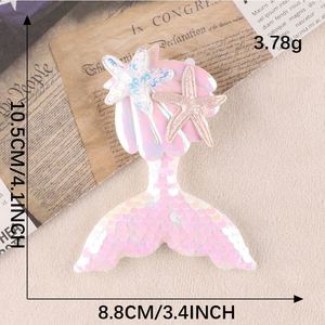 Nuevo Diseño, Parche de Lentejuelas 3D para Coser/Pegar, Bordado de Cristal, Parche de Sirena para Decoración de Pinzas para el Cabello o Ropa Infantil - Product Image 5