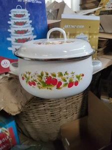 Men soong Thiết lập 16/18/20/22/24cm hoa nở men nấu ăn nồi súp Nồi hầm nồi thiết lập - Product Image 6