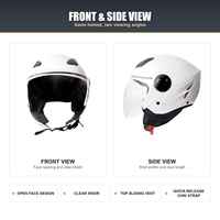 Casque de moto ouvert certifié ECE, coque ABS, EPS haute densité, logo personnalisé, usine OEM, vente en gros, commande en gros