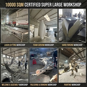 Scultura Equestre in Acciaio Inossidabile Lucidato a Specchio, Colore Personalizzato, Arte Astratta Moderna di Uomo a Cavallo per Interni ed Esterni - Product Image 6
