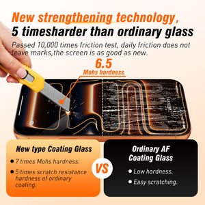 AIKICE 2.5D copertura completa galvanica vetro temperato protezione dello schermo resistente all'usura per IPhone17 Air 17 Pro Max telefono cellulare - Product Image 2