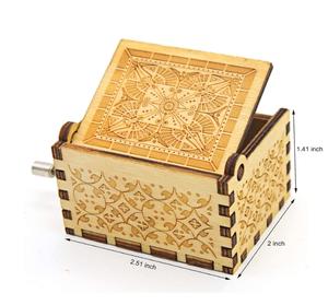 No se puede evitar enamorarse Caja de música de madera, cajas musicales grabadas antiguas Estuche Regalos <span class=keywords><strong>para</strong></span> amante, niño y <span class=keywords><strong>novia</strong></span>, esposo, esposa - Product Image 4