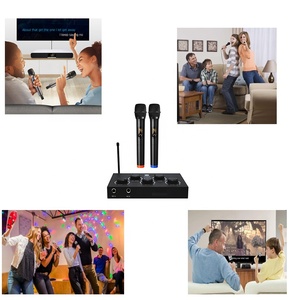 Không dây karaoke Mixer hệ thống với <span class=keywords><strong>2</strong></span> cầm tay mics HD ARC quang Out cho TV Soundbar giải trí gia đình linh hoạt khả năng tương thích - Product Image 4