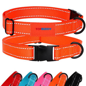 <span class=keywords><strong>Collar</strong></span> reflectante para perro con correa totalmente ajustable, parche impreso personalizado, <span class=keywords><strong>Collar</strong></span> duradero de nailon para perro para seguridad nocturna - Product Image 6