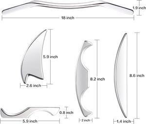 Thérapie de grattage en acier inoxydable <span class=keywords><strong>pour</strong></span> <span class=keywords><strong>le</strong></span> Massage du corps et du <span class=keywords><strong>visage</strong></span> Guasha - Product Image 5