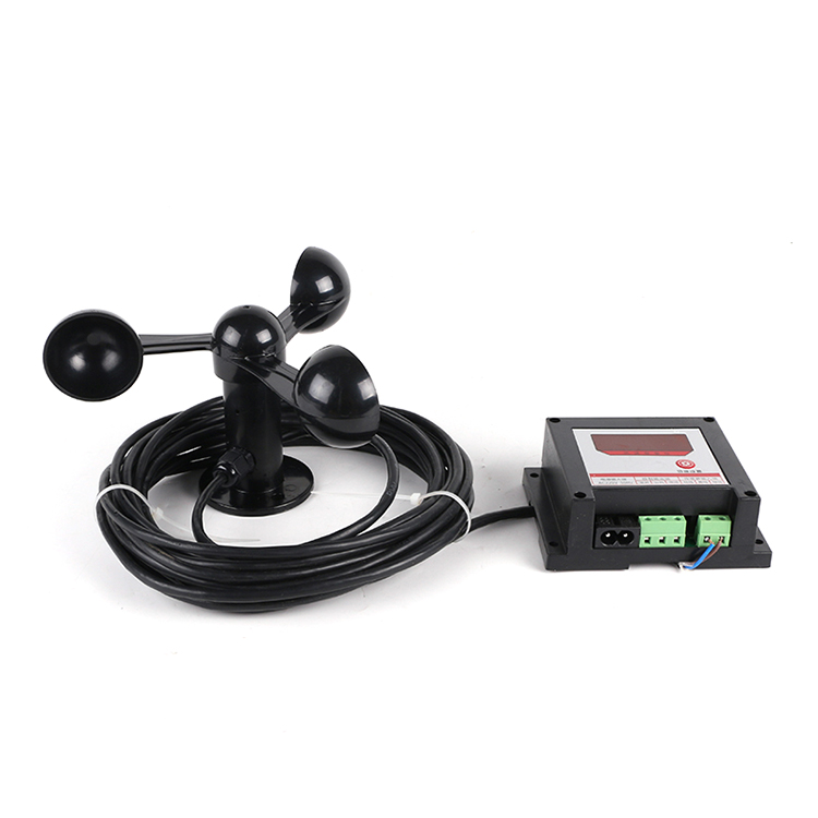 Все алюминиевые три чашечный Анемометр 360 градусов Анемометр металлическая зажигалка скорость и направление Встроенный датчик