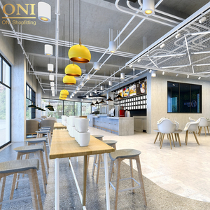 <span class=keywords><strong>Oni</strong></span> shopfitting การออกแบบตกแต่งภายในร้านกาแฟร้านค้าที่ทันสมัยที่กำหนดเองเฟอร์นิเจอร์ไม้สำหรับร้านกาแฟ - Product Image 6