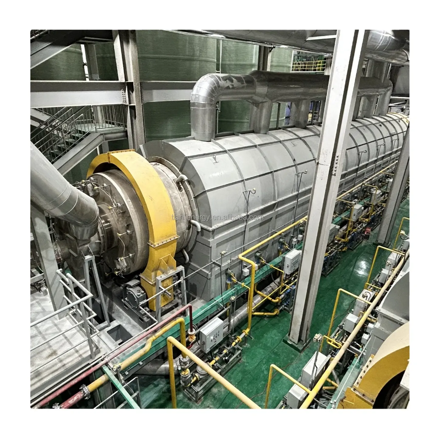 Forno Rotari de Secagem de materiais de bateria de lítio para máquinas industriais de resíduos de máquinas químicas de longa vida útil, várias especificações