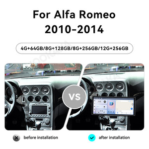 Autoradio MOOKAKA Qualcomm 15.8 Pollici Android 15 per <span class=keywords><strong>Alfa</strong></span> <span class=keywords><strong>Romeo</strong></span> 2010-2014, Dispositivo Stereo DVD, GPS, Unità di Navigazione - Product Image 2