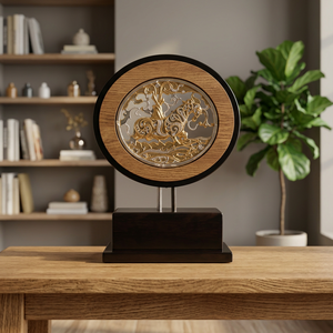 Recuerdo de jinete de latón, decoración jali de latón hecha a mano, set de regalo para jinete, estatua de caballo jali de latón - Product Image 2