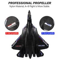 Avion de guerre radiocommandé incassable modèle SU57, planeur en mousse à aile fixe, avion RC à lancer à la main avec chargeur inclus