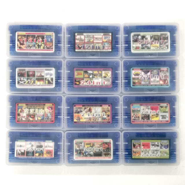 All in One Cartridge Video Card Game 5 Edition English Language for GBA EG001-012 Game Card