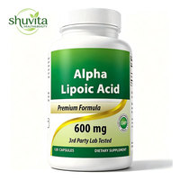 Capsules de complément alimentaire OEM, marque privée, capsules d'acide alpha-lipoïque naturel