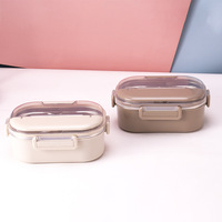 Boîte à bento pour adultes en acier inoxydable de 1000 ml, 2 compartiments, étanche, chauffable, portable, de qualité alimentaire, multifonctionnelle