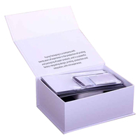 Boîte de papier en carton rigide à fermeture magnétique pliable avec logo personnalisé Boîtes d'emballage cadeau avec anneau en mousse insérée