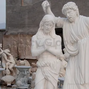 Escultura clássica de pedra esculpida à mão em tamanho real, estátua romana europeia em mármore