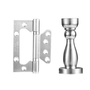 บานพับประตูสแตนเลส HANFENG 304 8 รู 180 องศา ปิดแบบนุ่มนวล พร้อมตัวกันชนประตู ดีไซน์ทันสมัย - Product Image 5