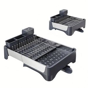 Kitchen OrganizerDrying Organizer Rack Storage Gadget Bowl and Chopsticks Dishes <b>Drainer</b> Storage Rack Dishes Drain Shelf Holder - Product Image 1
