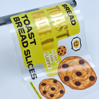Étiquette alimentaire transparente personnalisée en BOPP, autocollante, imperméable et résistante à l'huile pour l'emballage du pain et des produits de boulangerie